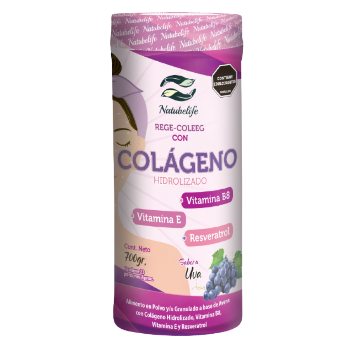 Colágeno Rege-Coleeg 700g — Natubelife | Sabor Uva